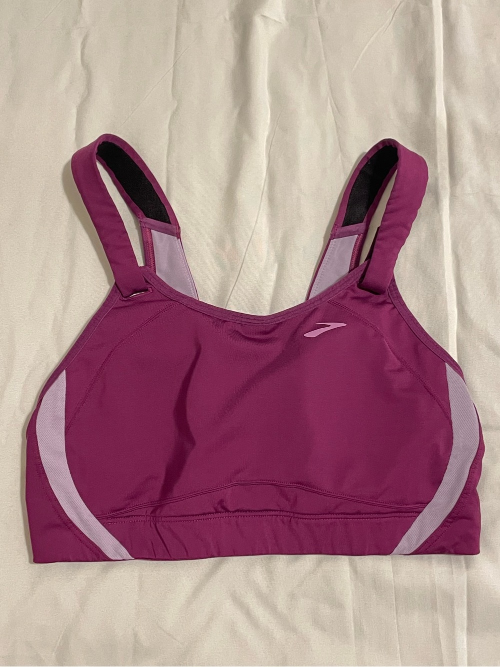 Brooks Women's Magenta & Light-Lilac Supportive Sports Bra